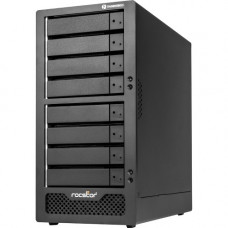 Rocstor Rocpro T38 Thunderbolt 3 Hardware RAID 8-Bay Enclosure - 8 x HDD Supported - 0 x HDD Installed - 0 Byte Installed HDD Capacity - Serial ATA RAID Controller 0, 1, 5, 6, 10, 50, 60 JBOD - 8 x Total Bays - 8 x 2.5"/3.5" Hot-Swap Bay - Deskt