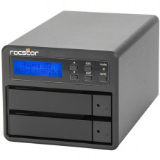 Rocstor Rocpro U33 USB Type-C Desktop RAID Storage - 2 x HDD Supported - 36 TB Supported HDD Capacity - 0 x HDD Installed - 2 x SSD Supported - 2 x SSD Installed - 16 TB Total Installed SSD Capacity - RAID Supported 0, 1, 10, JBOD - 2 x Total Bays - Deskt