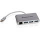 IOGEAR HUB-C Gigalinq USB-C to USB-A Hub with Ethernet Adapter - USB Type C - External - 3 USB Port(s) - 1 Network (RJ-45) Port(s) - 3 USB 3.0 Port(s) - PC, Mac GUH3C34