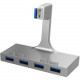 Sabrent 4-Port USB 3.0 Hub For iMac Slim Unibody - USB - External - 4 USB Port(s) - 4 USB 3.0 Port(s) - Mac HB-IMCU-PK60
