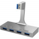 Sabrent 4-Port USB 3.0 Hub For iMac Slim Unibody (HB-IMCU) - USB 3.0 - External - 4 USB Port(s) - 4 USB 3.0 Port(s) - Mac HB-IMCU
