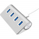 Sabrent 4 Port Aluminum USB 3.0 Hub - USB - External - 4 USB Port(s) - 4 USB 3.0 Port(s) - PC, Mac, Linux HB-MAC3