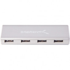 Sabrent 4 Port Aluminum USB 3.0 Hub For Mac - USB - External - 4 USB Port(s) - 4 USB 3.0 Port(s) - Mac, PC, Linux HB-MCS4-PK50