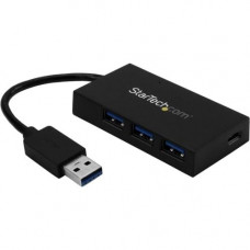 Startech.Com 4 Port USB Hub - USB 3.0 - USB A to 3x USB A and 1x USB C - Includes Power Adapter - USB Port Expander - USB Type C - External - 4 USB Port(s) - 4 USB 3.0 Port(s) - TAA Compliance HB30A3A1CSFS