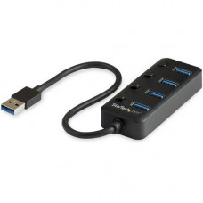 Startech.Com 4 Port USB 3.0 Hub - USB Type-A to 4x USB-A with Individual On/Off Port Switches - SuperSpeed 5Gbps USB 3.1 Gen 1 - Bus Power - 4 port USB 3.0 hub with individual port switches - 4x USB Type-A ports - SuperSpeed 5Gbps (USB 3.2/3.1 Gen 1) - Bu