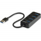 Startech.Com 4 Port USB 3.0 Hub - USB Type-A to 4x USB-A with Individual On/Off Port Switches - SuperSpeed 5Gbps USB 3.1 Gen 1 - Bus Power - 4 port USB 3.0 hub with individual port switches - 4x USB Type-A ports - SuperSpeed 5Gbps (USB 3.2/3.1 Gen 1) - Bu
