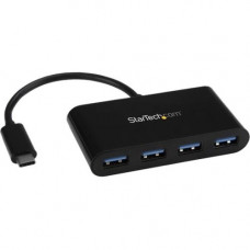 Startech.Com USB C Hub - 4 Port USB C to USB-A (4x) - Bus Powered USB Hub - USB Type C to USB Hub - USB-C to USB - USB 3.1 Type C - USB Type C - External - 4 USB Port(s) - 4 USB 3.0 Port(s) - Mac HB30C4AB