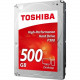 Toshiba P300 500 GB Hard Drive - SATA (SATA/600) - 3.5" Drive - Internal - 7200rpm - 64 MB Buffer HDWD105XZSTA