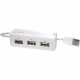 Hawking Easy-Link Data Sharing Hub - 3 x 4-pin Type A USB 2.0 USB Downstream, 1 x 4-pin Type A USB 2.0 USB Downstream, 1 x Mini USB - Type B USB 2.0 USB Upstream - External HU2P4