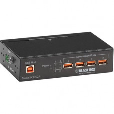 Black Box Industrial-Grade USB Hub, 4-Port with Isolation - USB - External - 4 USB Port(s) - 4 USB 2.0 Port(s) - TAA Compliance ICI202A