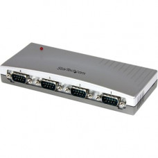 Startech.Com USB to Serial Adapter Hub - 4 Port - Bus Powered - DB9 (9-pin) - USB Serial - FTDI USB to Serial Adapter - 1 x 4-pin Type A Female USB 1.1 USB - RoHS, TAA Compliance ICUSB2324