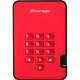 iStorage diskAshur2 128 GB Solid State Drive - External - Portable - Fiery Red - TAA Compliant - USB 3.1 - 256-bit Encryption Standard - 3 Year Warranty IS-DA2-256-SSD-128-R