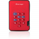iStorage diskAshur2 512 GB Portable Solid State Drive - External - Fiery Red - TAA Compliant - Thin Client Device Supported - 256-bit Encryption Standard IS-DA2-256-SSD-512-R