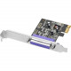 SIIG 1-port PCI Express Parallel Adapter - 1 Pack - Dual-profile Plug-in Card - PCI Express x1 - PC - RoHS Compliance JJ-E01211-S1