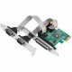 SIIG DP Cyber 2S1P PCIe Card - Full-height Plug-in Card - PCI Express 2.0 x1 - PC - 1 x Number of Parallel Ports External - 2 x Number of Serial Ports External JJ-E20411-S1