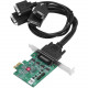 SIIG DP CyberSerial 4S PCIe Board - PCI Express 2.0 x1 - 4 x DB-9 RS-232 Serial Via Cable - Plug-in Card - TAA Compliant - TAA Compliance JJ-E40011-S5