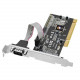 SIIG DP 1-Port RS232 Serial PCI with 16550 UART - 1 Pack - PCI - 1 x Number of Serial Ports External - RoHS Compliance JJ-P01311-S1