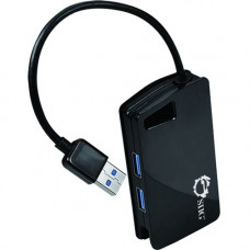 SIIG SuperSpeed USB 3.0 4-Port Hub - USB - External - 4 USB Port(s) - 4 USB 3.0 Port(s) - PC, Mac JU-H30812-S1