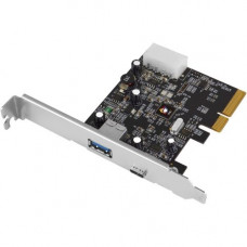 SIIG USB 3.1 2-Port PCIe Host Adapter - Type-A/C - PCI Express 3.0 x4 - Plug-in Card - 2 USB Port(s) - 2 USB 3.1 Port(s) - PC, Linux JU-P20A12-S1