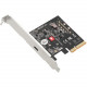 SIIG Single USB 3.2 Type-C Gen 2x2 20G PCIe Card - Compliant with UASP Revision 1.0 JU-P20D11-S1