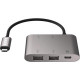 Kanex 4-Port USB Charging Hub with USB-C - USB Type C - External - 5 USB Port(s) - 4 USB 3.0 Port(s) - Mac K181-1042-SG4I