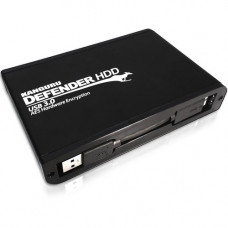 Kanguru Defender HDD Hardware Encrypted Secure USB3.0 External Hard Drive, 4T - AES 256-Bit Hardware Encrypted, SuperSpeed USB3.0 Remotely Manageable KDH3B-4T