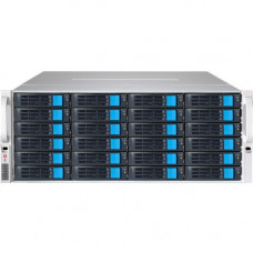 Sans Digital EliteNAS EN436L12 SAN/NAS Storage System - Intel Quad-core (4 Core) - 36 x HDD Supported - 288 TB Supported HDD Capacity - 8 GB RAM - 12Gb/s SAS Controller - RAID Supported 0, 1, 3, 5, 6, 10, 50, 60, Hot Spare, JBOD - 36 x Total Bays - Gigabi