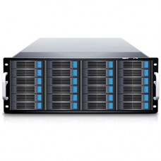 Sans Digital EliteSTOR ES424X12 - 4U 24 Bay 12G SAS/SATA to SAS JBOD with 12G SAS Expander Rackmount - 24 x HDD Supported - 96 TB Supported HDD Capacity - 24 x SSD Supported - 12Gb/s SAS, Serial ATA/600 Controller - RAID Supported JBOD - 24 x Total Bays -