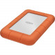 Seagate Technology LaCie Rugged Mini 301558 1 TB Hard Drive - 2.5" Drive - External - Portable - USB 3.0 - 5400rpm - Orange, Silver - 1 Pack LAC301558