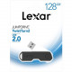 Lexar JumpDrive TwistTurn2 USB 2.0 Flash Drive, 128GB, Black, LJDTT2-128ABNABK - 128 GB - USB 2.0 - Black - 4 Year Warranty LJDTT2-128ABNABK