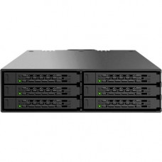 Icy Dock MB996SP-6SB 6 in 1 SATA Hot Swap Backplane RAID Cage - 6 x HDD Supported - 6 x SSD Supported - RAID Supported 0, 1, 5, JBOD, 0, 1, 5 - 6 x Total Bays - 6 x 2.5" Bay - Internal - RoHS Compliance MB996SP-6SB