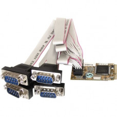 Startech.Com 4 Port RS232 Mini PCI Express Serial Card w/ 16650 - Serial adapter - Mini PCI Express - RS-232 x 4 - RoHS, TAA Compliance MPEX4S552