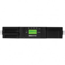 Overland NEOs T24 Tape Library - 1 x Drive/24 x Slot - 1 Mail Slots - 2 Drives Supported - LTO - 432 TB (Native) / 1080 TB (Compressed) - 640.80 MB/s (Native) / 1.54 GB/s (Compressed) - Fibre Channel - Encryption - Barcode Reader - 2URack-mountable - 1 Ye
