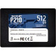 PATRIOT Memory P210 P210S512G25 512 GB Solid State Drive - 2.5" Internal - SATA (SATA/600) - Desktop PC Device Supported - 520 MB/s Maximum Read Transfer Rate - 3 Year Warranty P210S512G25