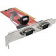 Tripp Lite 2-Port DB9 RS232 PCI Serial Adapter Card Full Profile 16550 UART - Full-height Plug-in Card - PCI - PC, Linux - 2 x Number of Serial Ports External - TAA Compliance PCI-D9-02