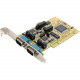 Startech.Com 2 Port RS232/422/485 PCI Serial Adapter w/ ESD - 2 x 9-pin DB-9 Male RS-232/422/485 Serial Universal PCI - RoHS, TAA Compliance PCI2S232485I