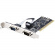 Startech.Com 2-Port PCI RS232 Serial Adapter Card, Dual Serial DB9 Ports, Expansion/Controller Card, Windows/Linux, Standard/Low Profile - Dual port PCI RS232 serial adapter card 16C550 UART/ASIX MCS9865 - Expansion/controller card with speeds up to 115.2