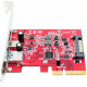 Micronet Technology Fantom Drives 2-port USB Adapter - PCI Express 2.0 x4 - Plug-in Card - 2 USB Port(s) - 2 USB 3.1 Port(s) - Mac, PC PCIEHA