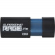 PATRIOT Memory Supersonic Rage Lite USB 3.2 Gen 1 Flash Drives - 128GB - 128 GB - USB 3.2 (Gen 1) - 120 MB/s Read Speed - Black, Blue - 3 Year Warranty PEF128GRLB32U