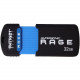 PATRIOT Memory 32GB Supersonic Rage XT USB 3.0 Flash Drive - 32 GB - USB 3.0 - 180 MB/s Read Speed - 50 MB/s Write Speed - Black, Blue - 5 Year Warranty - RoHS Compliance PEF32GSRUSB
