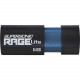 PATRIOT Memory Supersonic Rage Lite USB 3.2 Gen 1 Flash Drives - 64GB - 64 GB - USB 3.2 (Gen 1) - 120 MB/s Read Speed - 3 Year Warranty PEF64GRLB32U