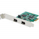 Startech.Com 2 Port 1394a PCI Express FireWire Card - TI TSB82AA2 Chipset - Plug-and-Play - PCIe FireWire Adapter (PEX1394A2V2) - The TAA compliant PCI Express Firewire card lets you add two FireWire 400 ports to your desktop PC allowing you to connect IE