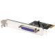Startech.Com 1 Port PCI Express Dual Profile Parallel Adapter Card - SPP/EPP/ECP - 1 x 25-pin DB-25 IEEE 1284 Parallel - RoHS Compliance PEX1P