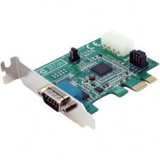 Startech.Com 1 Port Low Profile Native PCI Express Serial Card w/ 16950 - 1 x 9-pin DB-9 Male RS-232 Serial - RoHS, TAA Compliance PEX1S952LP