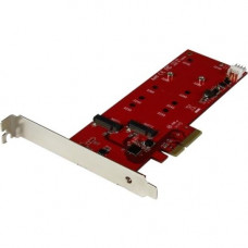 Startech.Com 2x M.2 SATA SSD Controller Card - PCIe - PCI Express M.2 SATA III Controller - NGFF Card Adapter - Add two Next Generation Form Factor (NGFF) M.2 SATA SSDs to your computer through PCIe - 2x M.2 SATA SSD Controller Card - PCI Express M.2 SATA