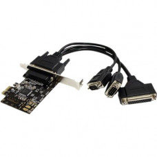 Startech.Com 2S1P PCI Express Serial Parallel Combo Card - Add a parallel port and two RS-232 serial ports to your PC through a PCI-Express expansion slot - PCI Express Serial Parallel Card - PCIe Serial Parallel Combo Card Adapter - 2 Port Serial and 1 P