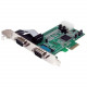 Startech.Com 2 Port PCIe Serial Adapter Card with 16550 - 2 x 9-pin DB-9 Male RS-232 Serial PCI Express - RoHS, TAA Compliance PEX2S553