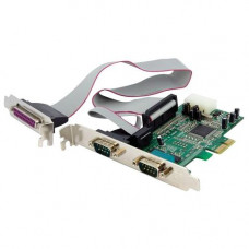 Startech.Com 2S1P Native PCI Express Parallel Serial Combo Card with 16550 UART - 2 x 9-pin DB-9 Male Parallel - RoHS, TAA Compliance PEX2S5531P