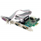 Startech.Com 2S1P Native PCI Express Parallel Serial Combo Card with 16550 UART - 2 x 9-pin DB-9 Male Parallel - RoHS, TAA Compliance PEX2S5531P