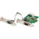 Startech.Com 2 Port RS232 Serial Adapter Card with 16950 UART - PCIe to Serial Adapter - Supports transfer rates up to 921.4Kbps - Windows and Linux Compatible - RS232 Serial Port PCI Express Card with a features a low-profile or full-profile bracket - Su
